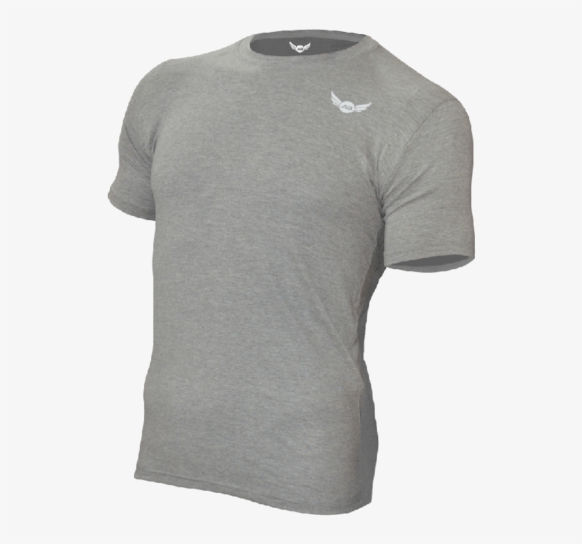 Elite Men Fitness T-shirt Gray Color - Long-sleeved T-shirt, transparent png