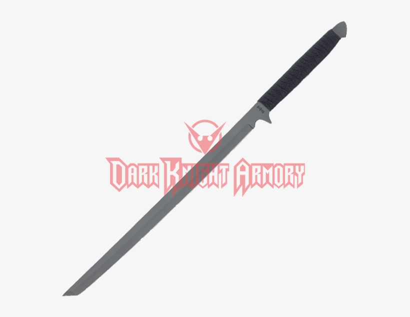 Black Ronin Ninja Sword Slimline Machete - Rapier Golden Cup Hilt, transparent png