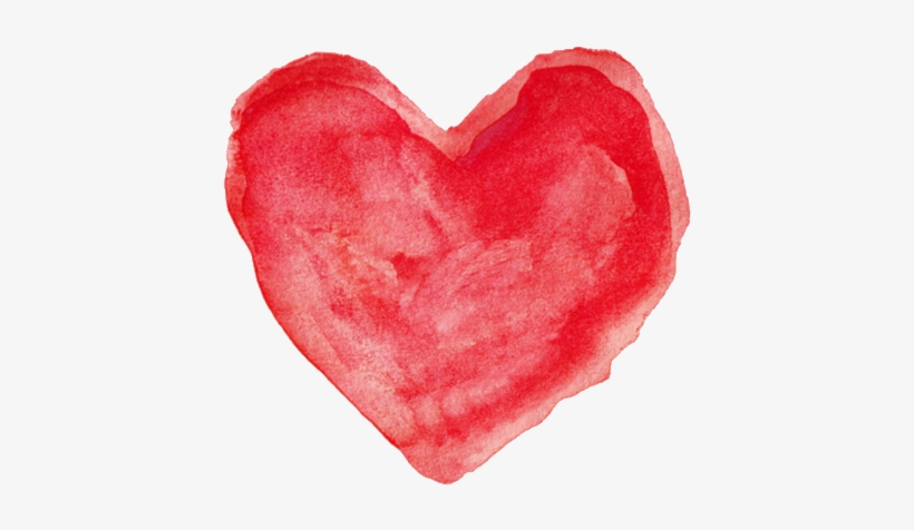 Watercolor Heart Heidi Can Do This Easy - Water Paint Hearts Png, transparent png
