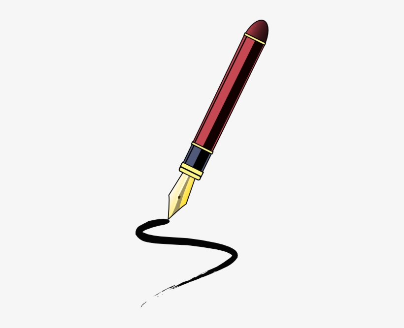 Feather Pen Clipart - Ink Pen Clipart, transparent png