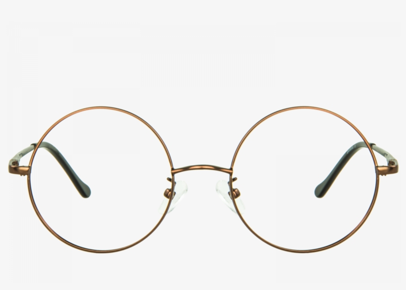 Hansel Bronze Round Glasses - Macro Photography, transparent png