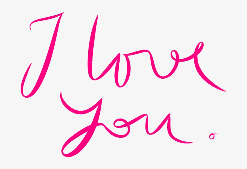 I Love You Png - Girl's Notebook, transparent png