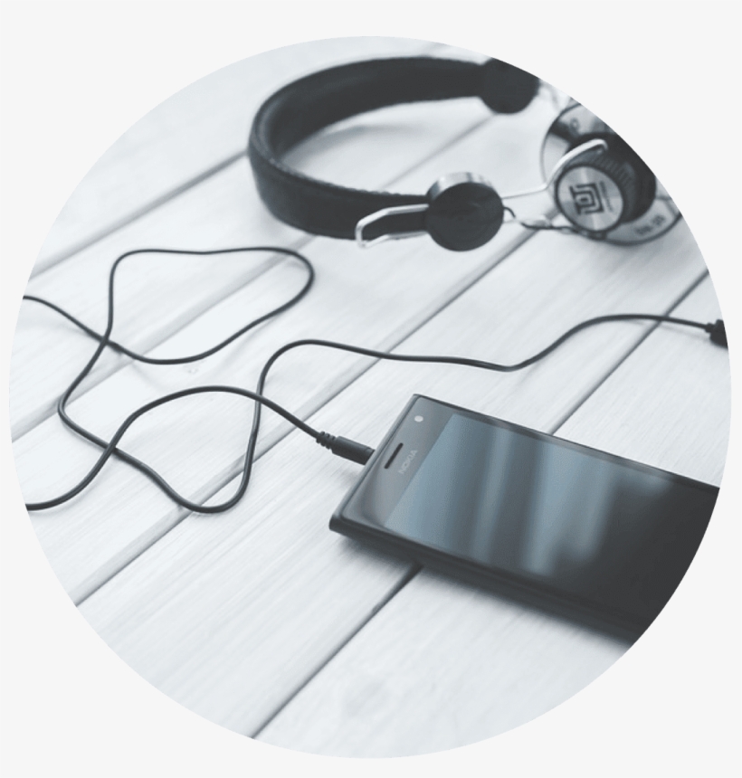 Listening Songs With Headset, transparent png