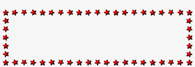 Christmas Star Border Clipart Decorative Borders Borders - Red Star Border Png, transparent png