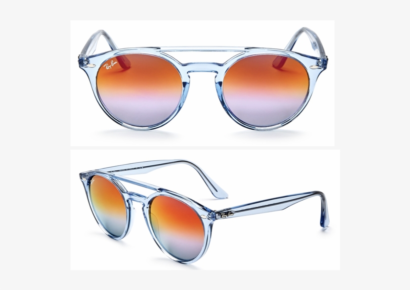 Ray-ban's New Mirrored Round Sunglasses Provide Both - Reflection, transparent png