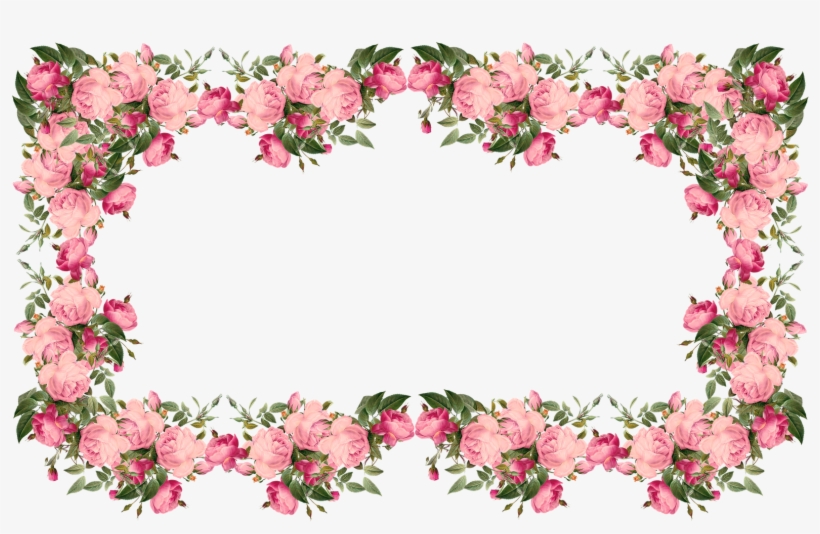 Rose Flower Borders, transparent png