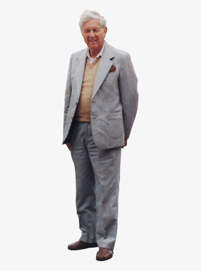 And Here Is G, My Handsome Grandfather With His Eyes - Old Man Grey Suit, transparent png