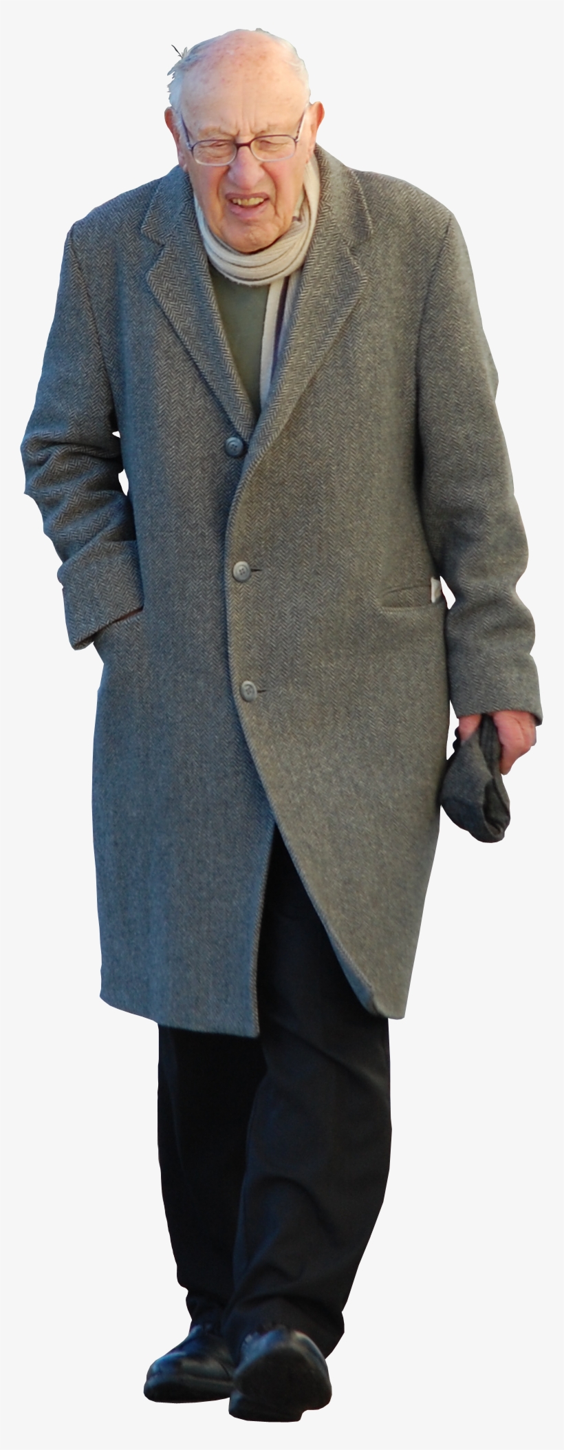 Download - Old Man In Coat, transparent png