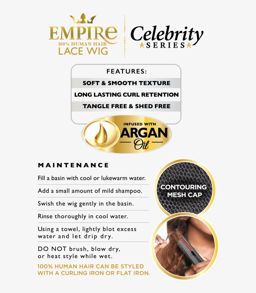 Empire Celebrity Wigs - Sensationnel Human Hair Lace Front Wig Empire Celebrity, transparent png