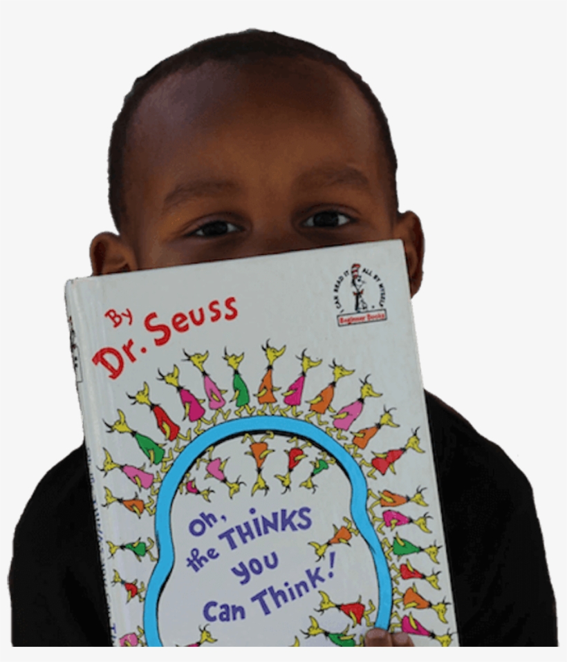 Cropped Boy Reading Dr Seuss - Oh, The Thinks You Can Think!, transparent png