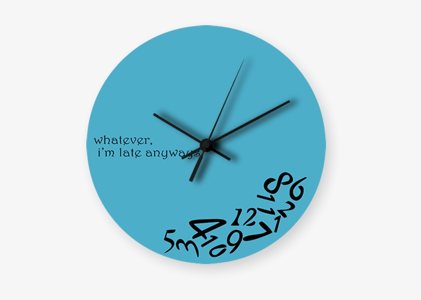 Scattered Numbers Printed Wall Clock - Teacher, transparent png