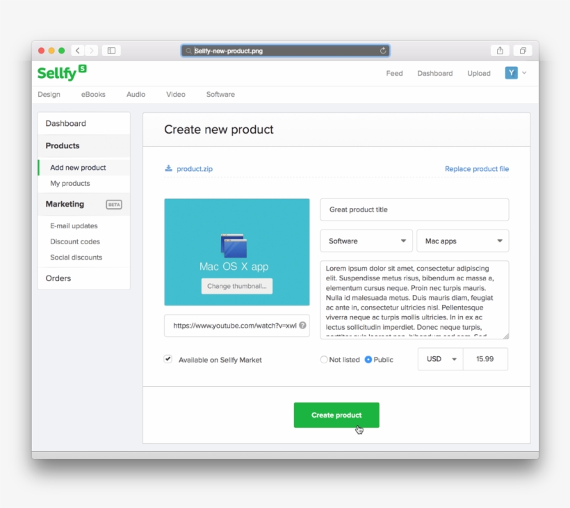 All Product Information On Sellfy Should Match With - Sellfy Products, transparent png