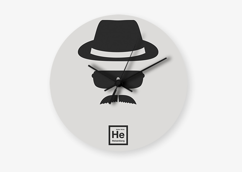 Breaking Bad Minimilastic Printed Wall Clock - Heisenberg, transparent png