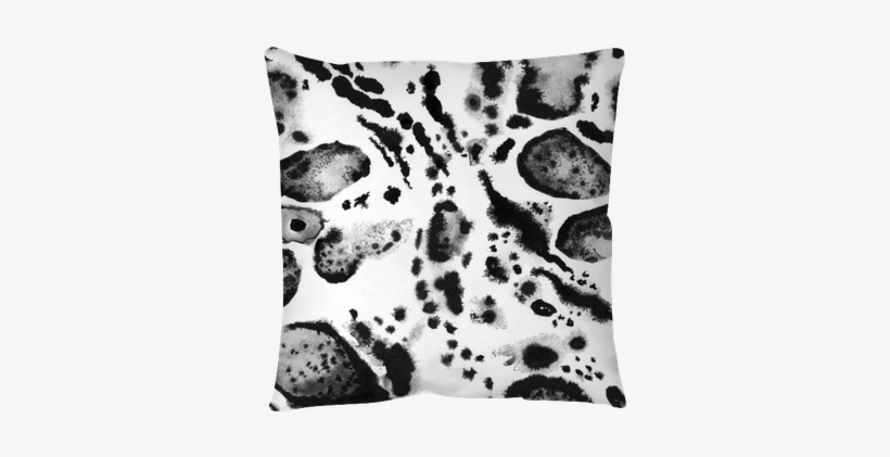 Seamless Leopard Painted Print - 2 Taies D'oreiller En Coton 57 Fils/cm² - Blanc Et, transparent png