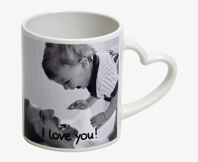 Heart Mug - Heart Handle Mug Png, transparent png