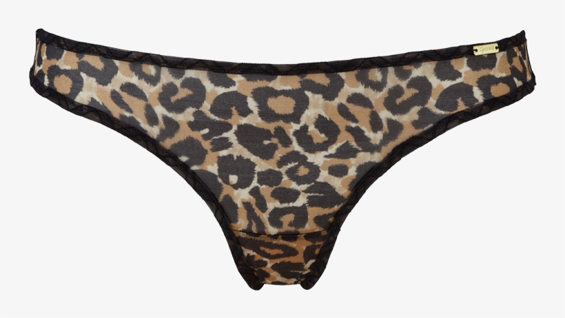 Glossies Leopard Thong - Leopard Print Thong, transparent png