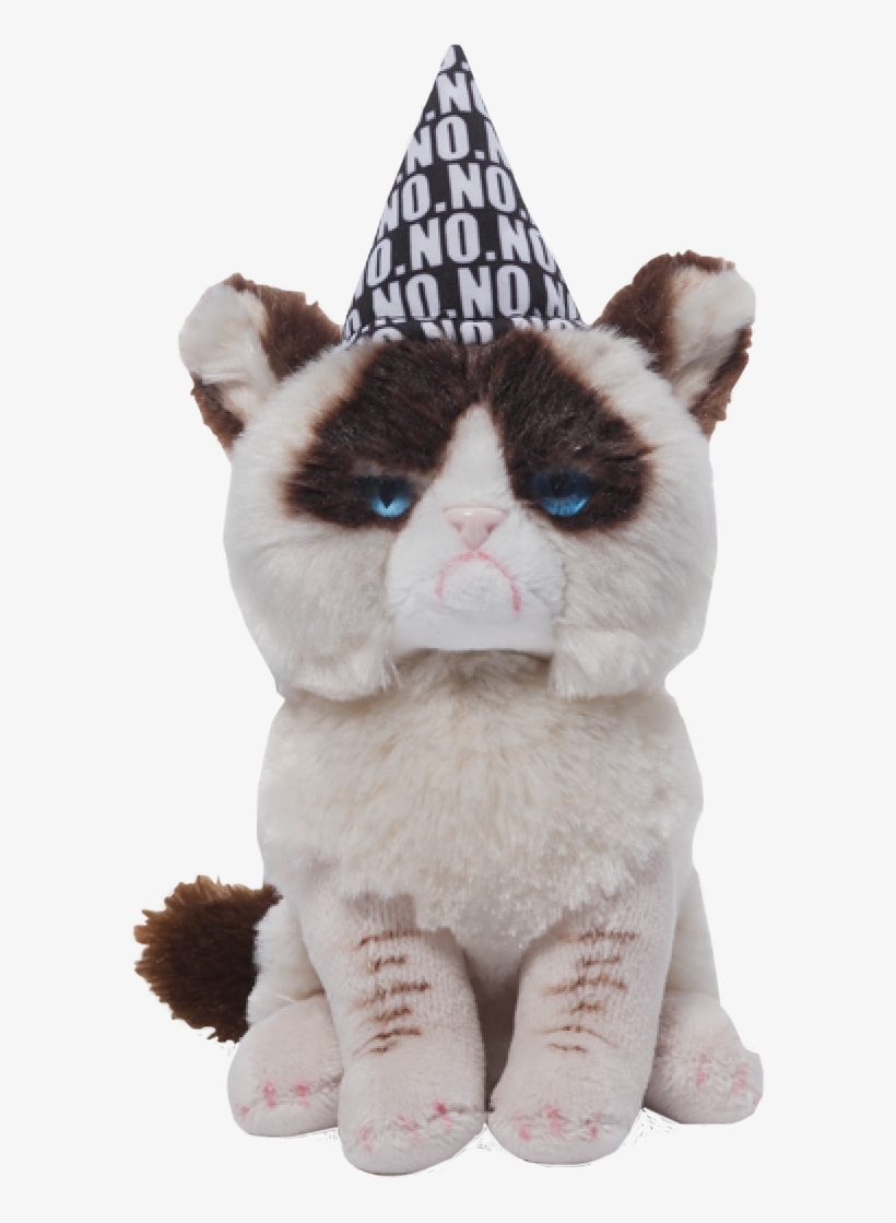 Birthday Grumpy Cat - Grumpy Cat: Birthday Beanbag Plush, transparent png