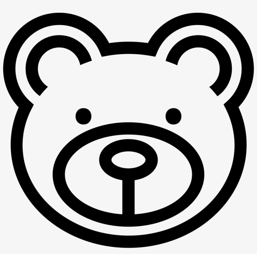 Bear Face - - Silueta De Cabeza De Oso, transparent png