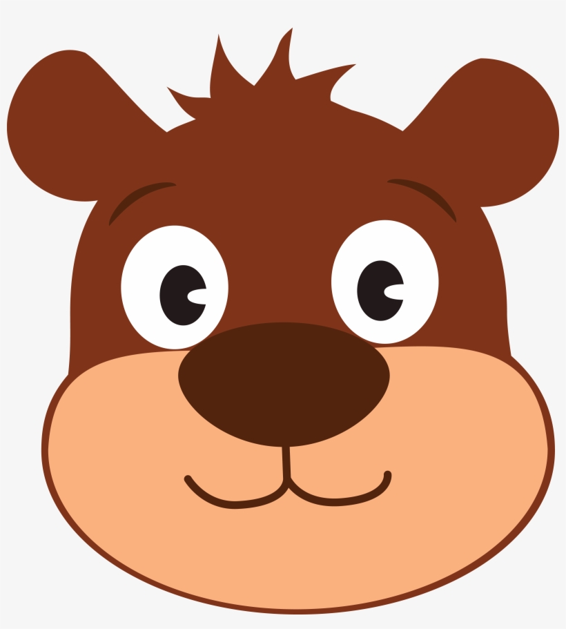 Free Clipart Of A Cute Bear Face - หมี การ์ตูน, transparent png