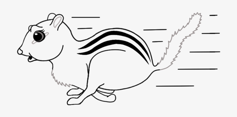 Clip Transparent Library Running Chipmunk Free Clipart - Clip Art, transparent png