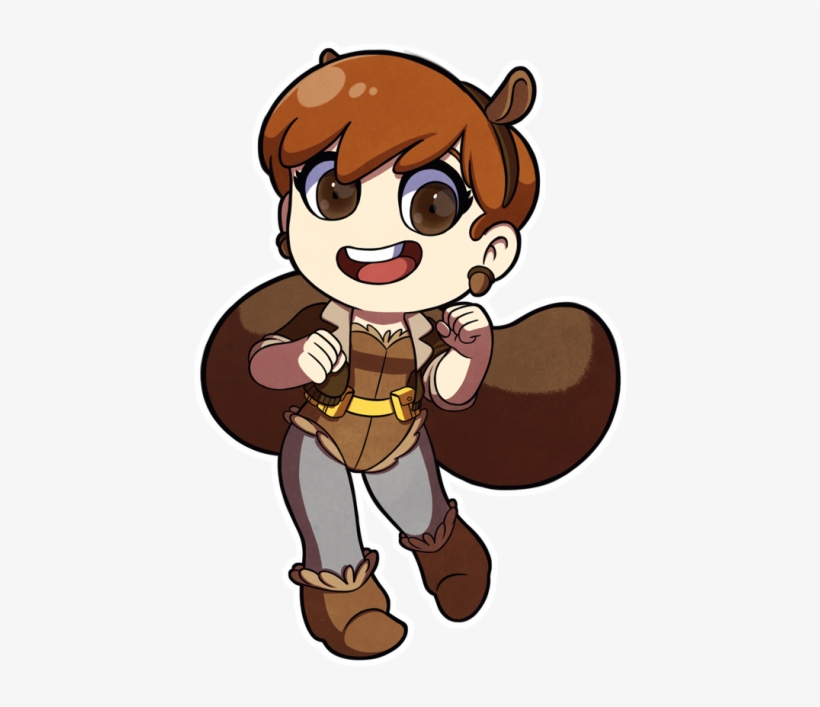 Animated Squirrel Clipart - Squirrel Girl Cute, transparent png