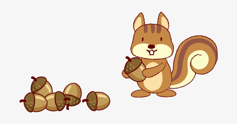 Clip Art Free Cartoon Clip Art Loves Nuts Transprent - Squirrel And Nuts Cartoon, transparent png