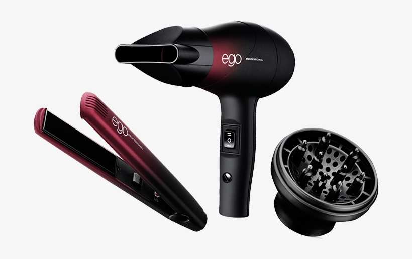 Ego Trip Professional Travel Hair Dryer & Flat Iron - Ego Professional Special Edition Macmillan Purple Trip, transparent png