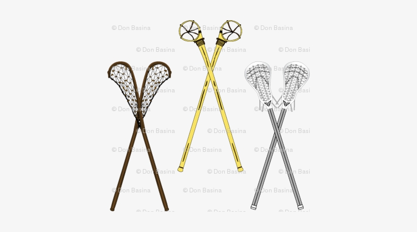 Crossed Lacrosse Sticks - Lacrosse Stick, transparent png