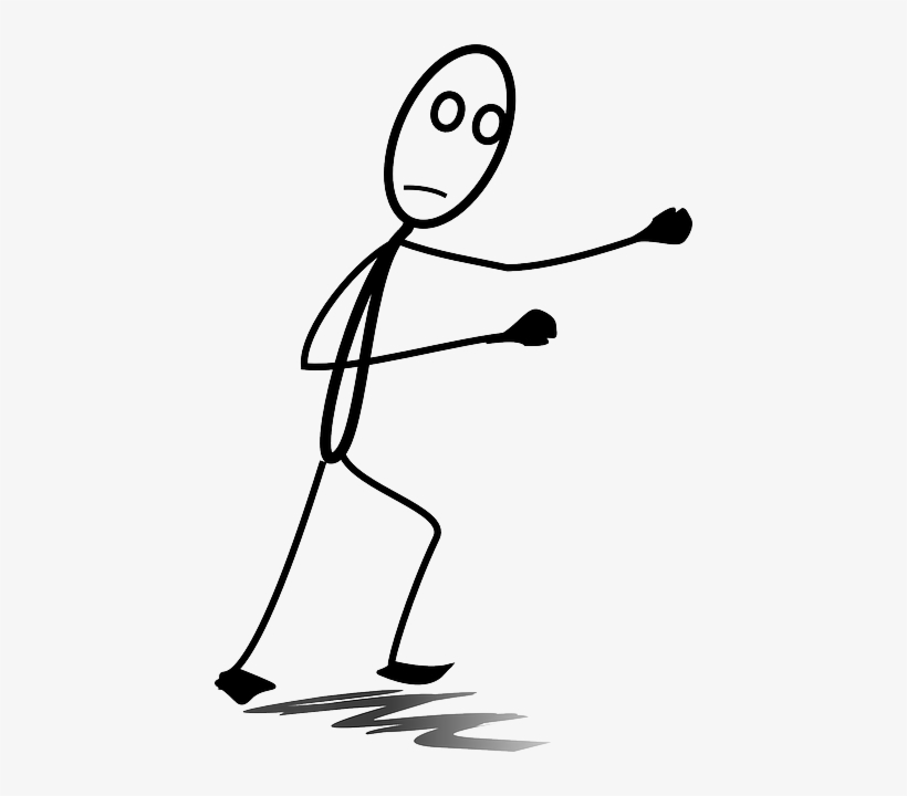Fight, Boxing, Boxer, Stickman, Stick Figure - Stick Figure Transparent