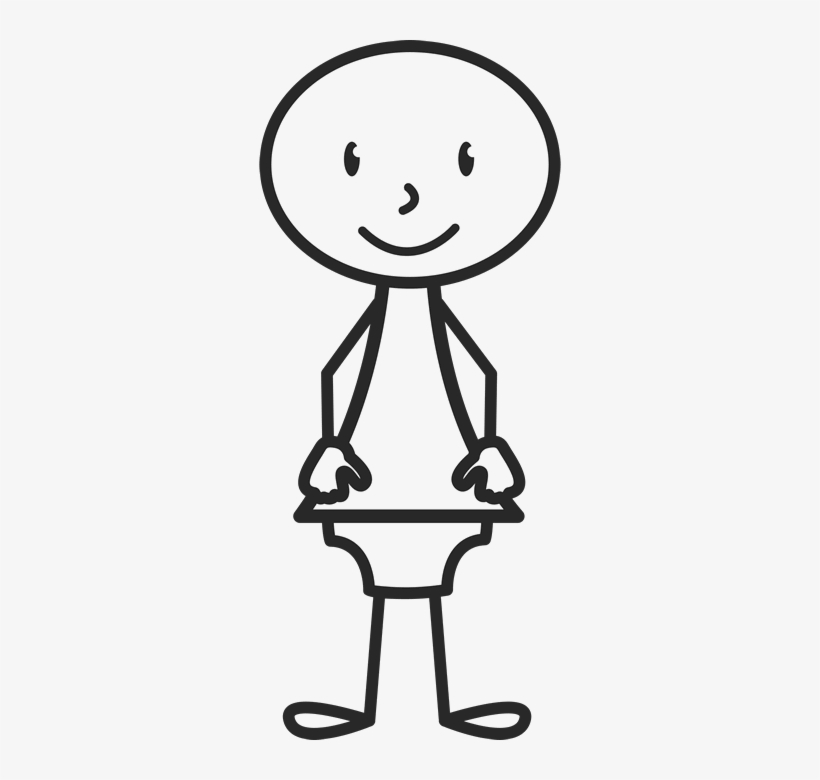 Stick Figure Newborn Baby Stamp - Berlin Traffic Light Man, transparent png