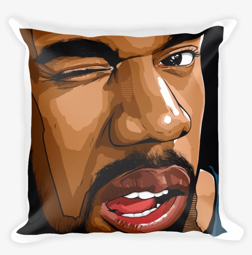 Kanye West Square Pillow - Kanye West Tumblr Drawing, transparent png