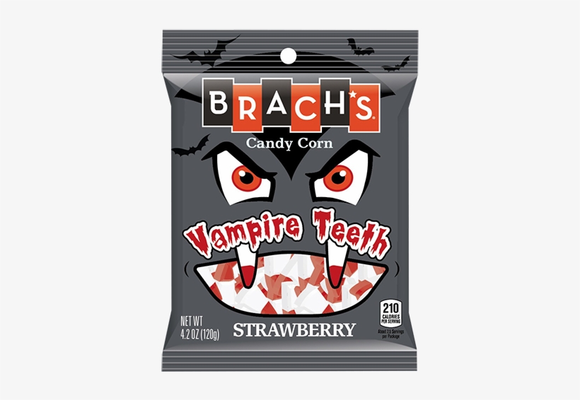 Brach's Vampire Teeth Candy Corn - Brach's Strawberry Vampire Teeth Halloween Candy Corn,, transparent png