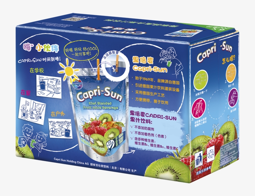 Fruity Capri-sun German Beverage Juice 6 Flavors Each - Juice, transparent png