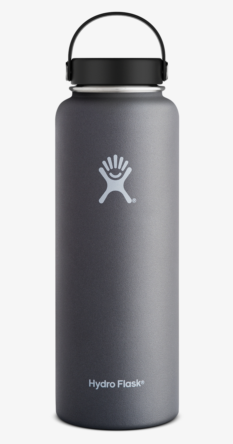 Hydro Flask W40 Graphite V=1461631260 - Mint Hydro Flask 40 Oz, transparent png