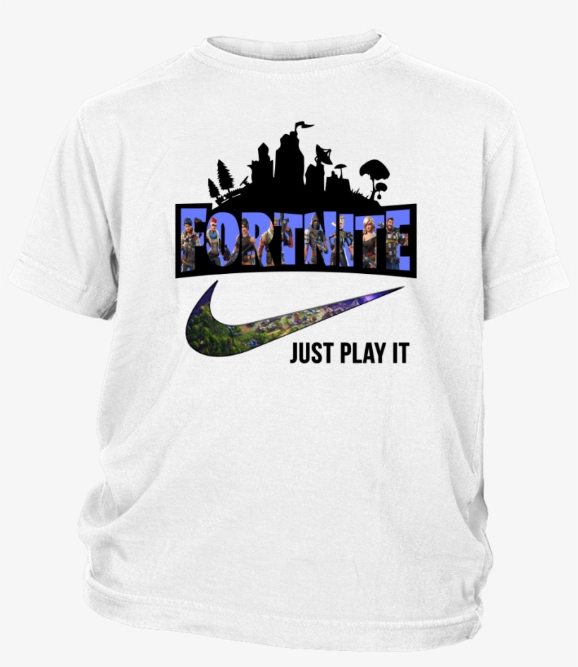 Just Play It Nike Logo Shirts T Shirt District Youth - Tee Shirt Nike - 1024x1024 PNG Download - PNGkit