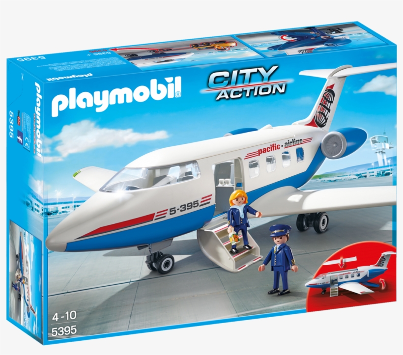 Playmobil City Airport Passenger Plane, transparent png