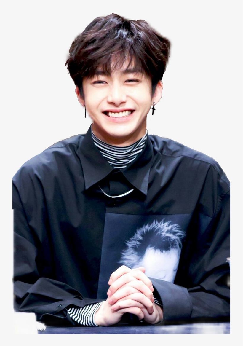 Report Abuse - Monsta X Hyungwon Smiling, transparent png