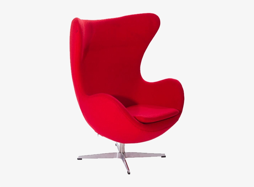Sillon Egg - Arne Jacobsen Egg Chair Red, transparent png