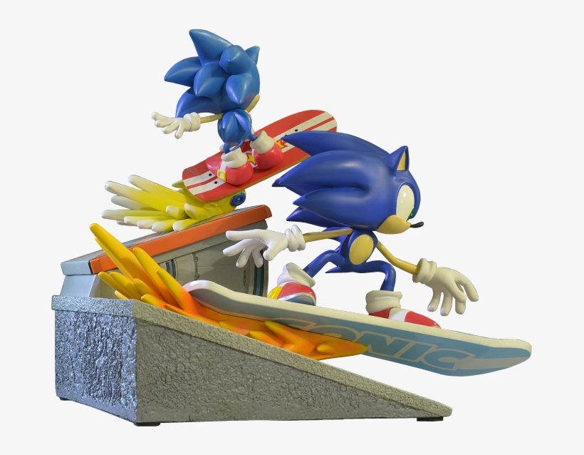 Sonic The Hedgehog - Sonic The Hedgehog - Sonic Generations Diorama 12", transparent png