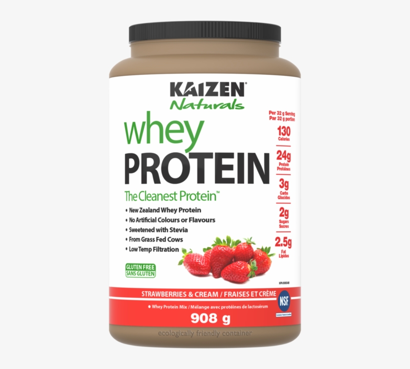 Kaizen Naturals Whey Protein Strawberries & Cream - Cleanest Protein Kaizen Naturals, transparent png