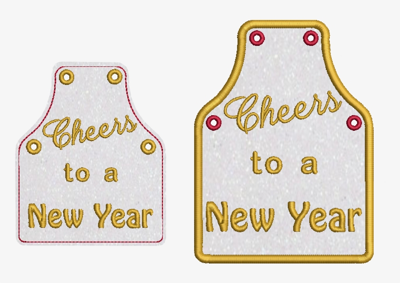 New Year Bottle Apron - New Year, transparent png