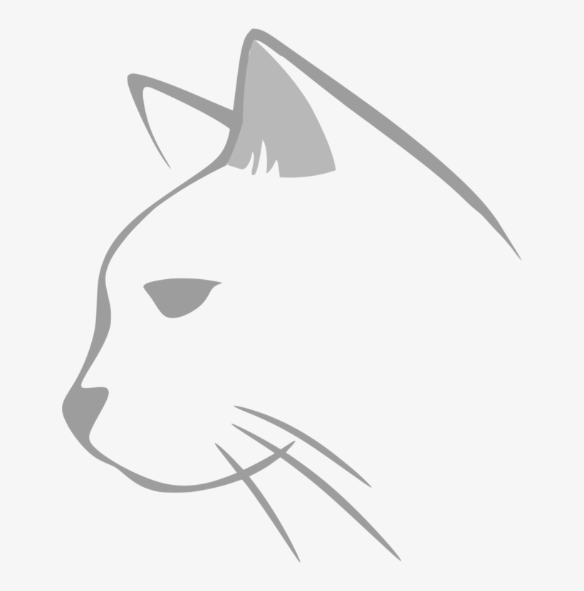 Cat Line Art Kitten Drawing Silhouette, transparent png