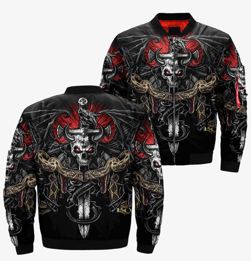 Gothic Anne Stokes Skulls Over Print Jacket - Jacket, transparent png
