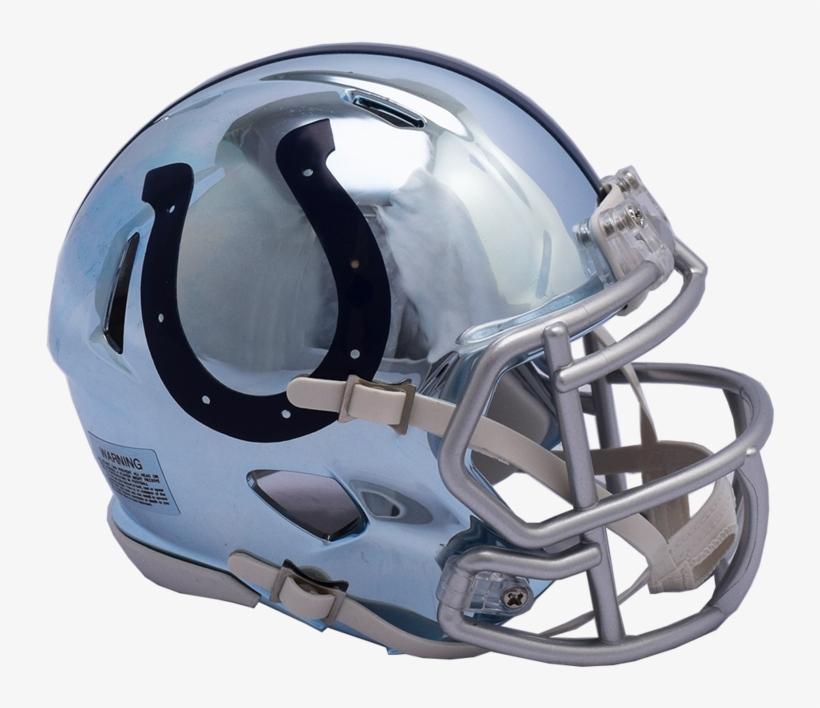 Nfl Indianapolis Colts Riddell Chrome Mini Speed Helmet - Colts Helmets, transparent png
