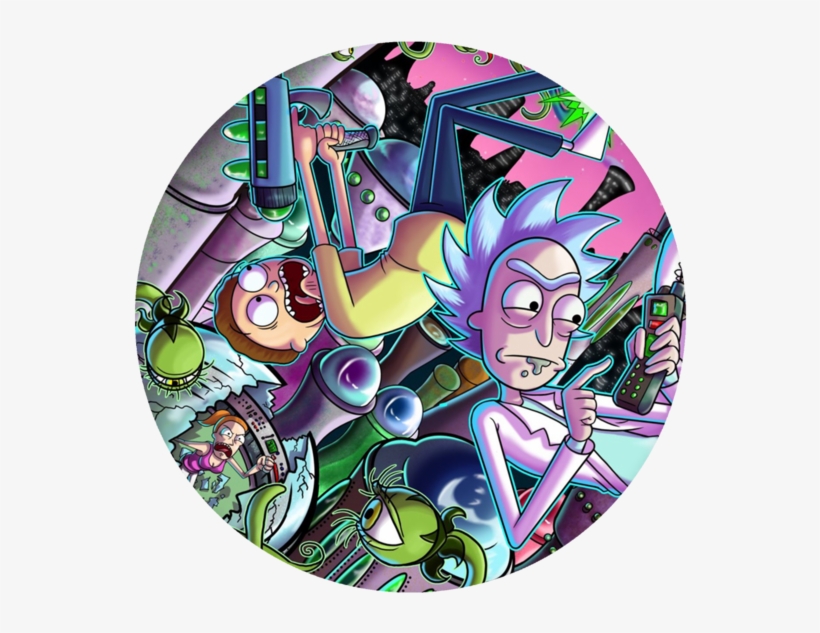 Rick And Morty Pop Grip Rick And Morty 580x580 PNG Download PNGkit