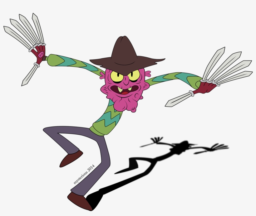 We Are Having A Nightmare On Elm Street Marathon Together - Rick And Morty Scary Terry Png, transparent png