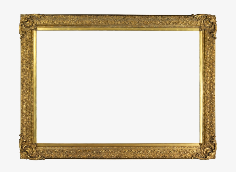 American 19th Century Frame, Applied Ornament &amp - Horizontal Frame Png, transparent png