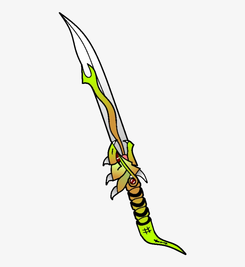 Serpent Sword Of Flaming Gemini Constriction - Sword, transparent png