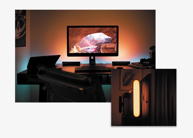 Enhance Your Gaming Experience - Philips Hue Play, transparent png