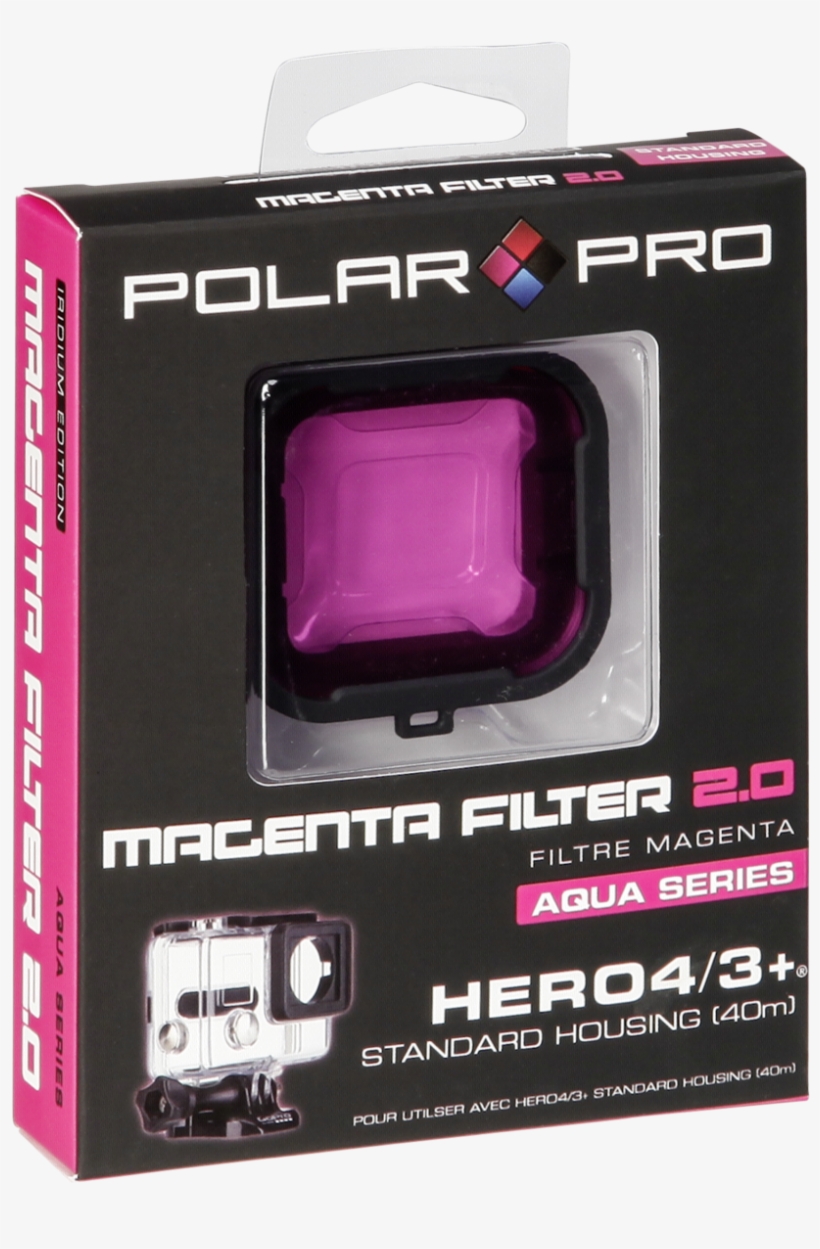 Polar Pro Aqua 3 Magenta Filter Hero 3, transparent png
